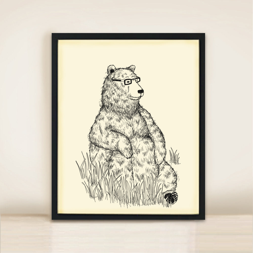 A Bear called Tom - Poster Print A3