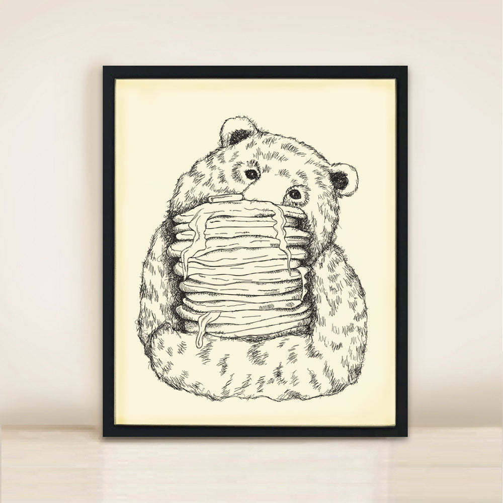 Pancake Bear | Poster Print A3
