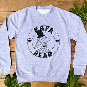 papa bear grey jumper