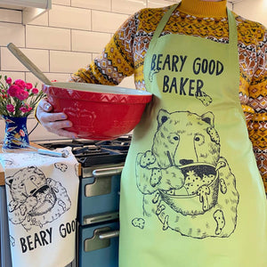 Beary Good Baker - Silver Apron