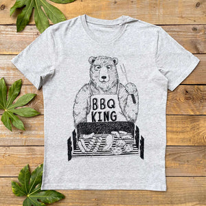 BBQ king t-shirt mens
