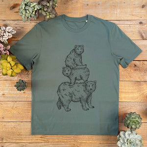 THREE BEARS IN A STACK TSHIRT