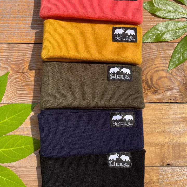 khaki beanie