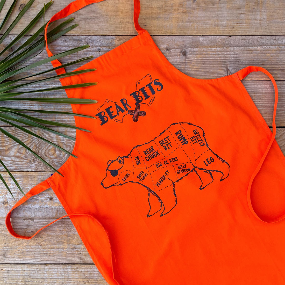 orange bear apron