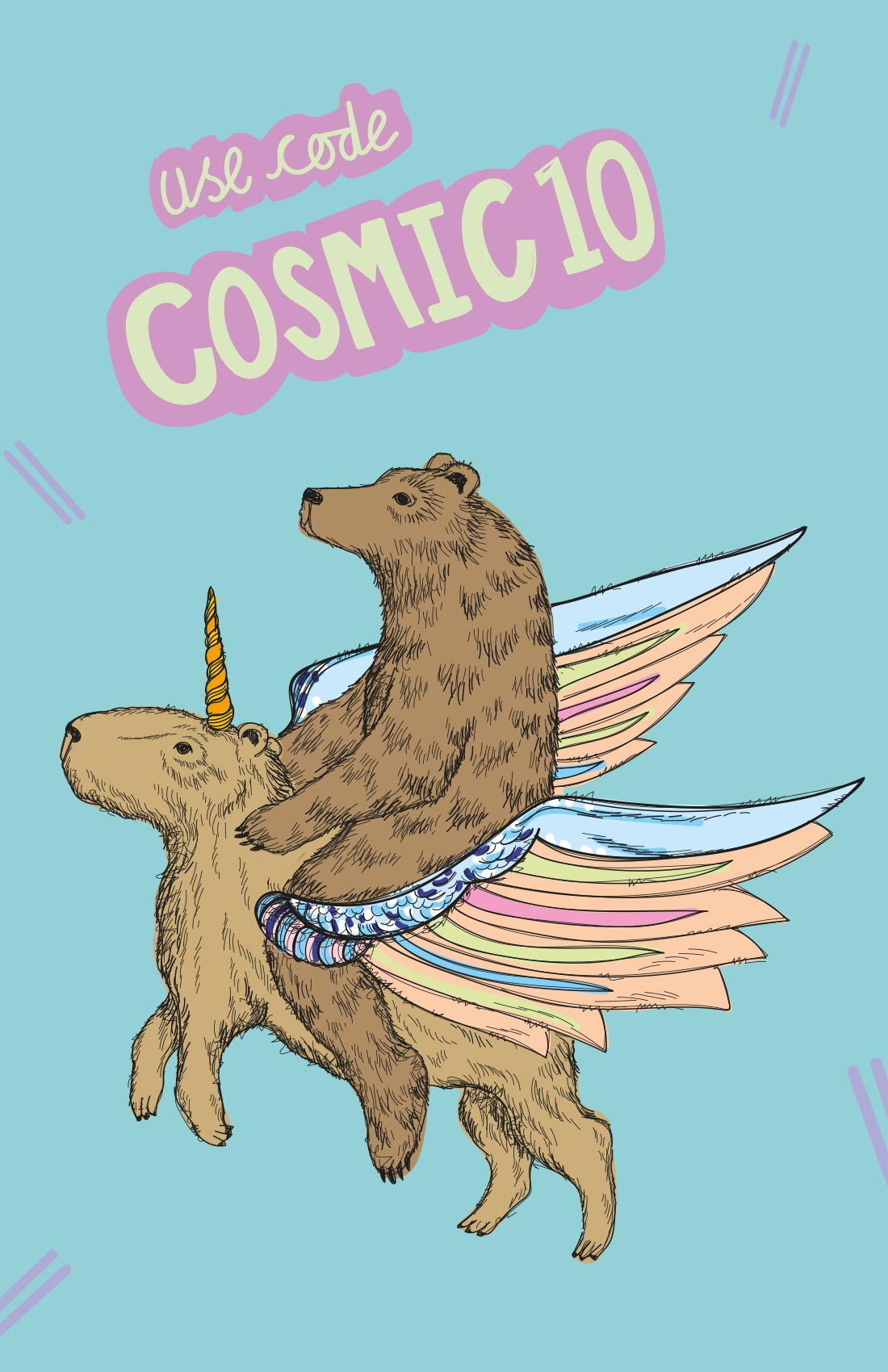 COSMIC 10 UNICORN IMAGE