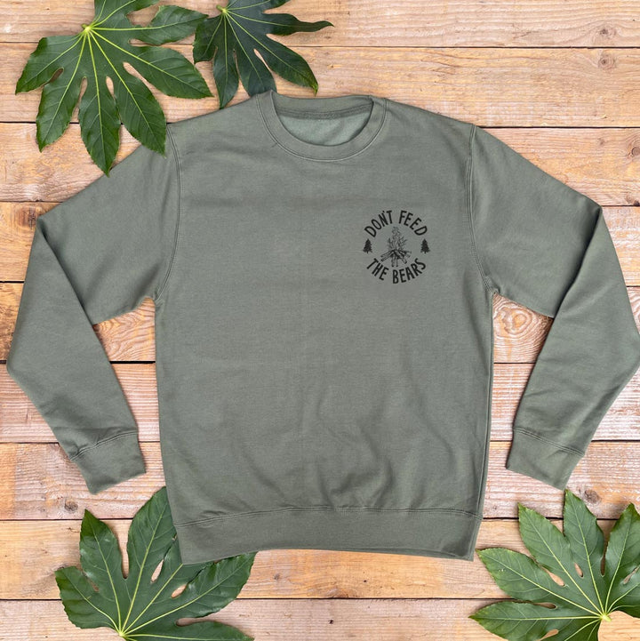 jumper with campfire logo