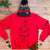 christmas pudding bear jumper red