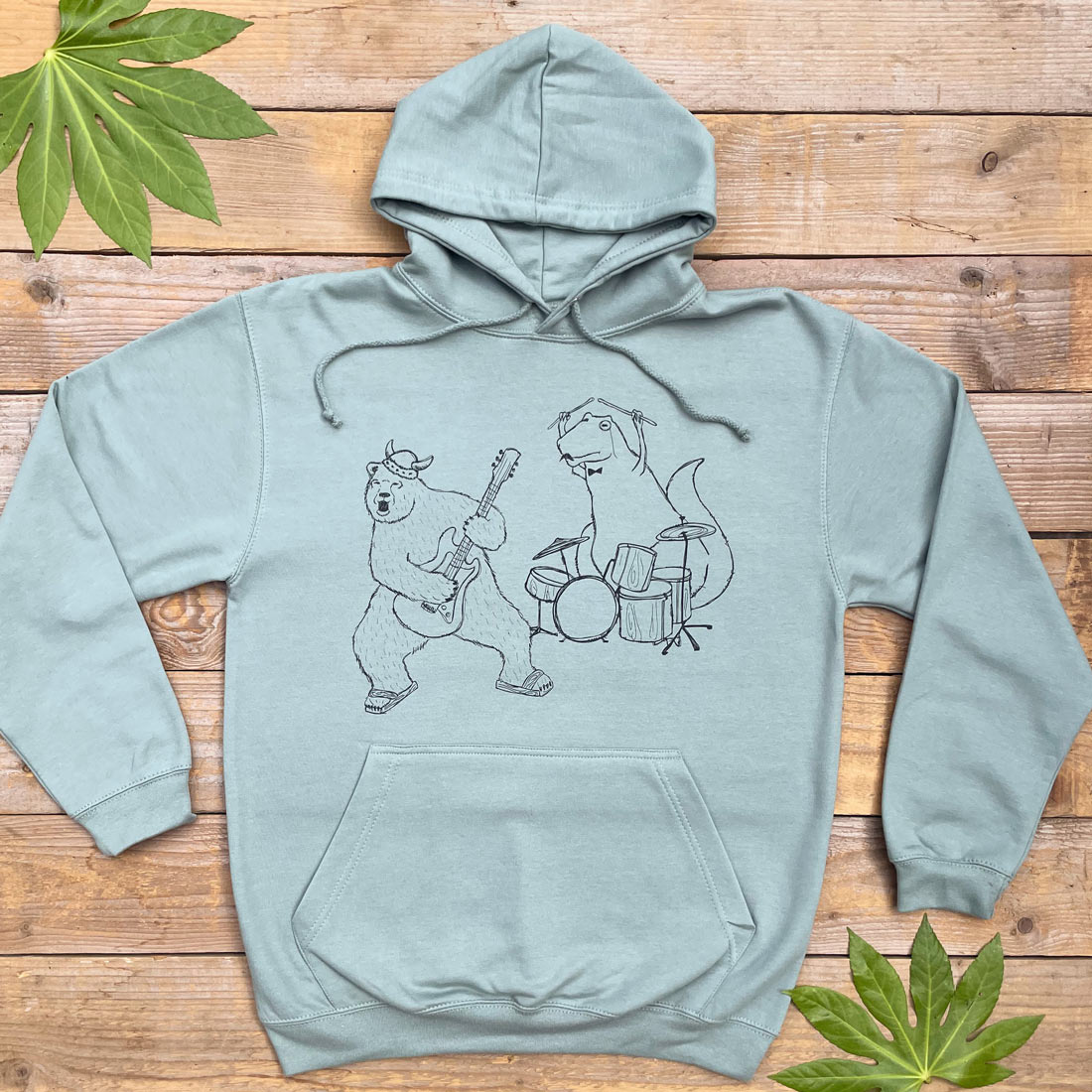 bear rock band hoodie