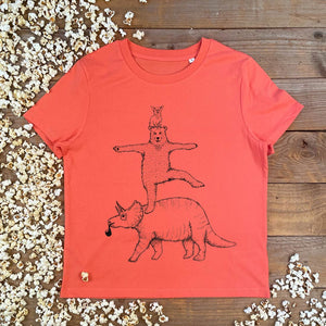 BEAR AND TRICERATOP TEE