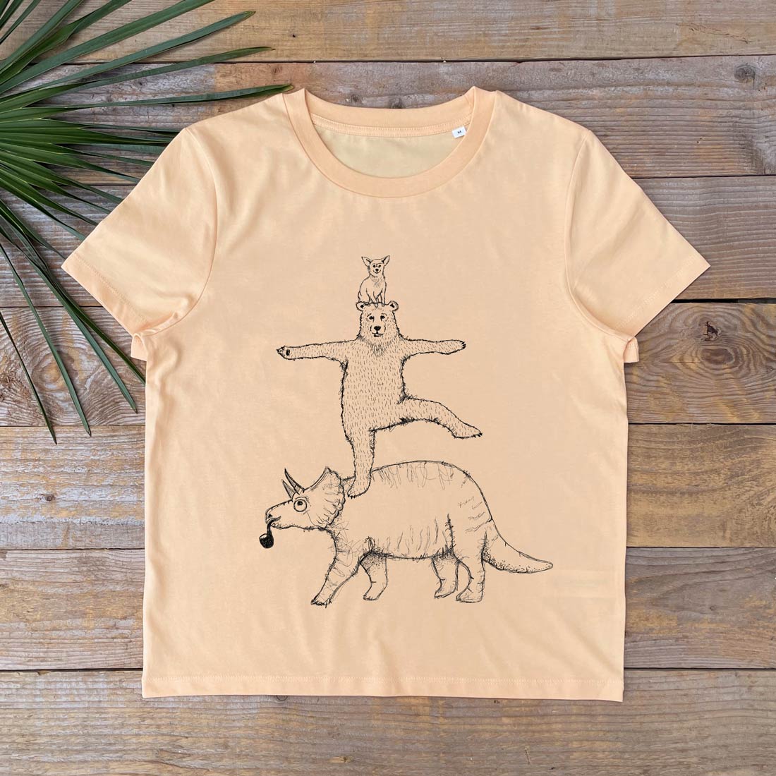 BEAR AND TRICERATOPS TSHIRT