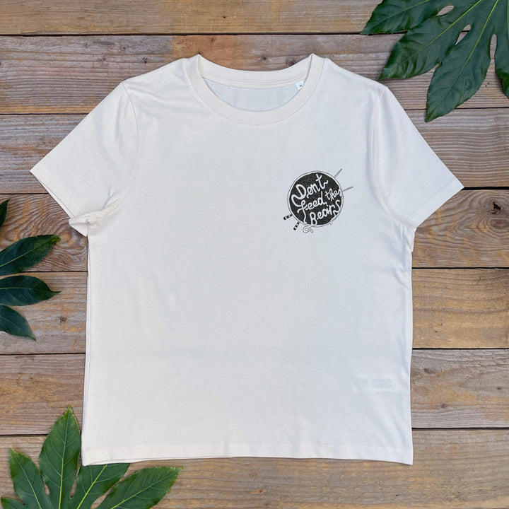 womens tee with noodles logo