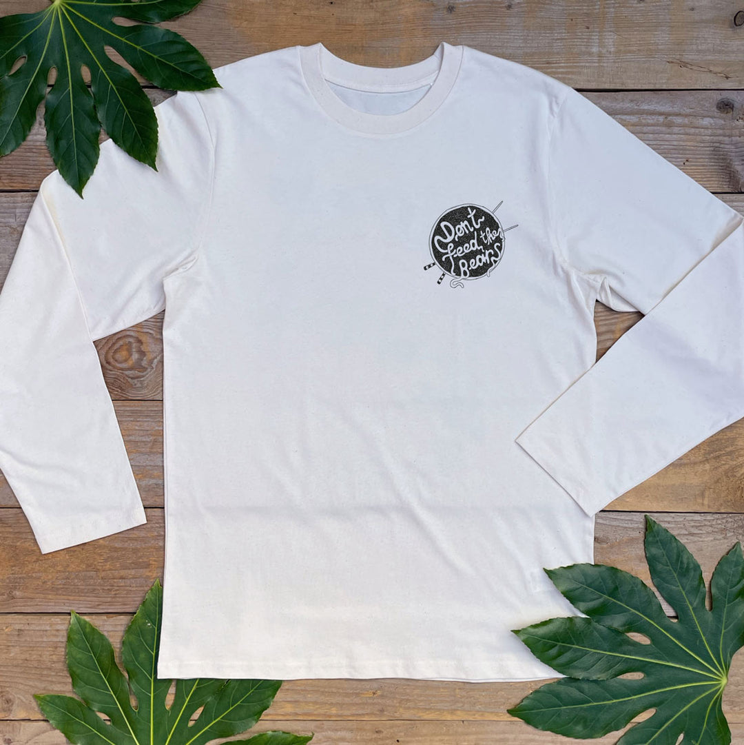 long sleeve tee with noodle design