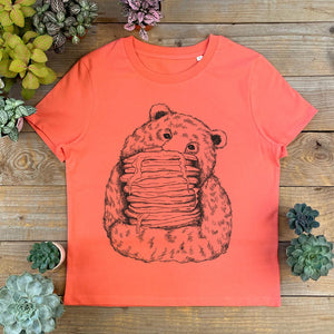 Pancake Bear Womens T-Shirt