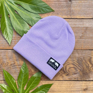 lilac bear beanie