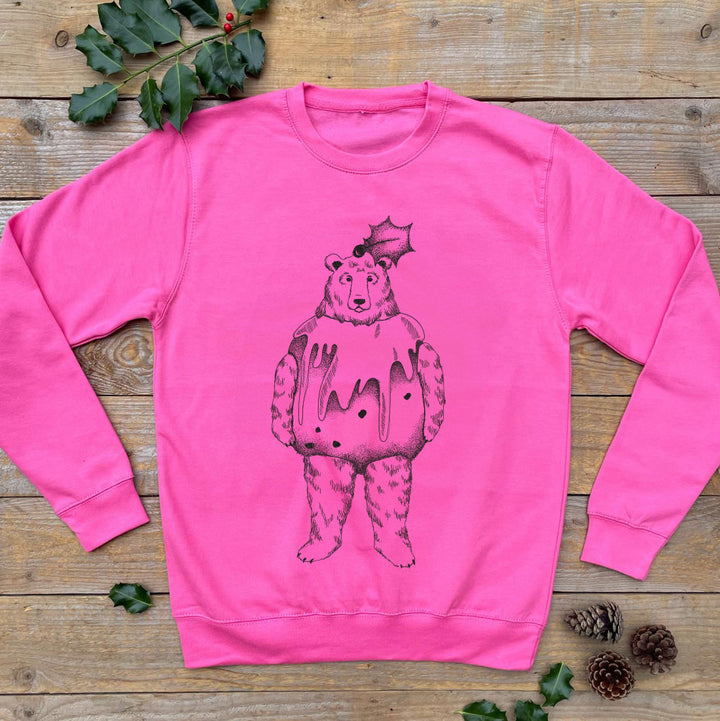 Christmas Pudding Bear Jumper
