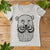 BEAR WITH BIG MOUSTACH TSHIRT