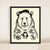 Tattoo bear lounge print
