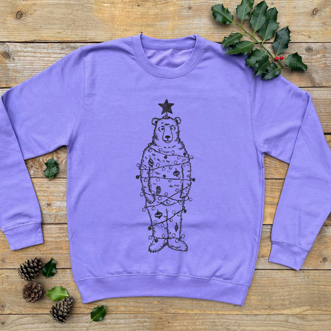 PURPLE BEAR JUMPER