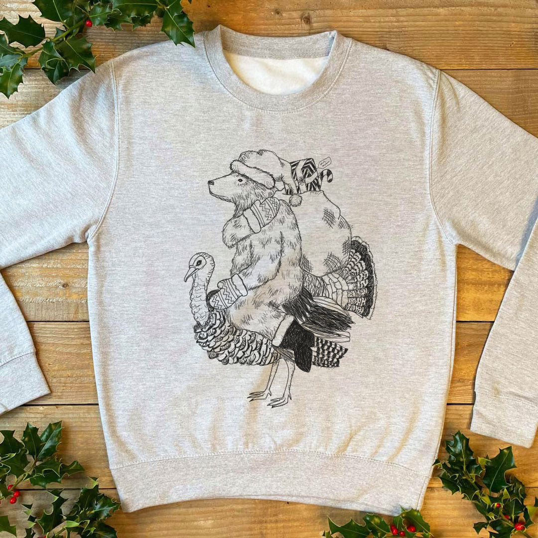 Bear & Turkey Christmas Jumper
