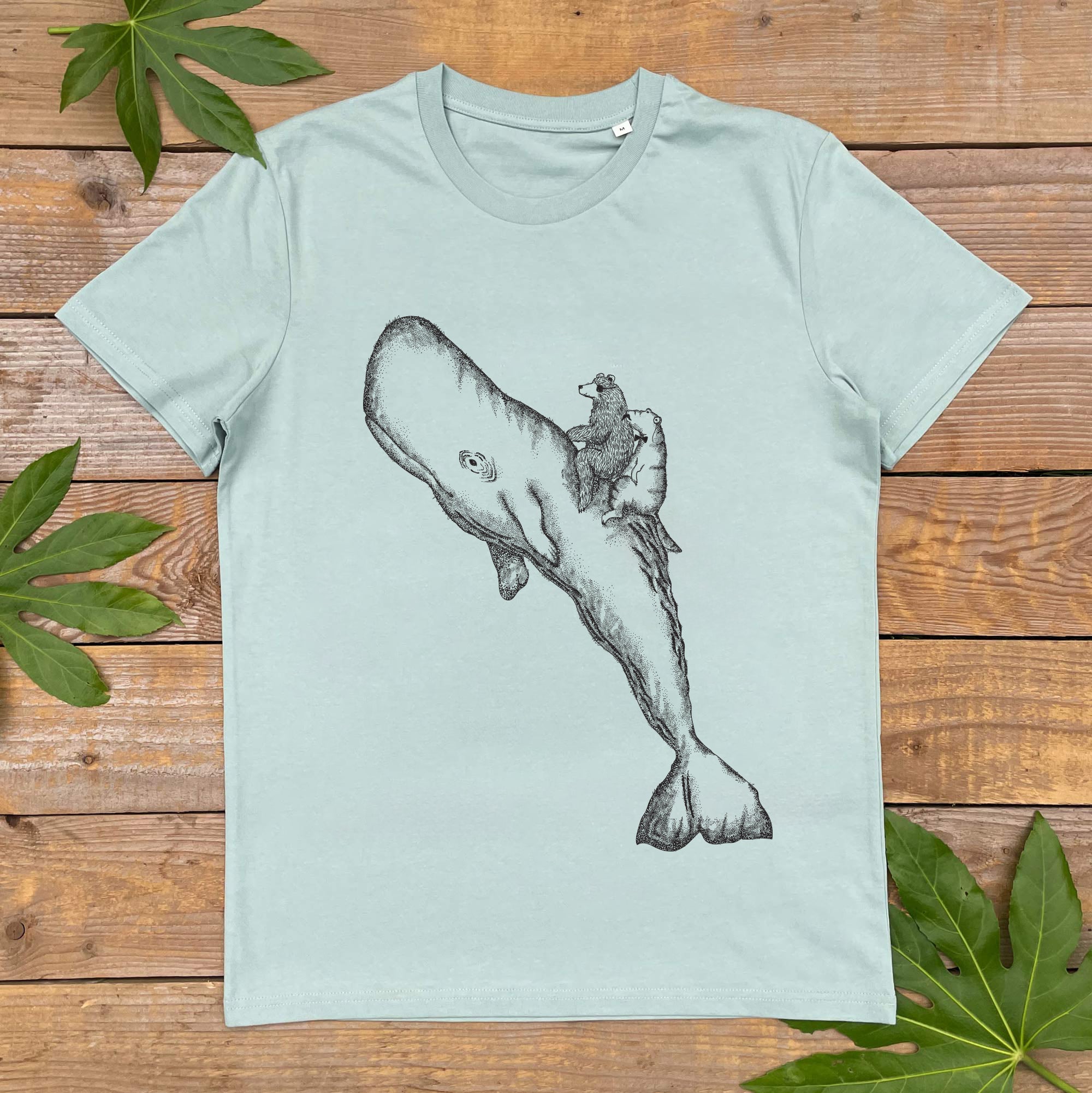 bear and whale tshirt