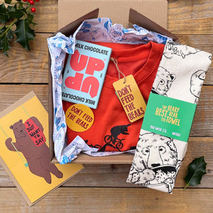 TEA TOWEL, CHOCOLATE BEAR BOX UPGRADE