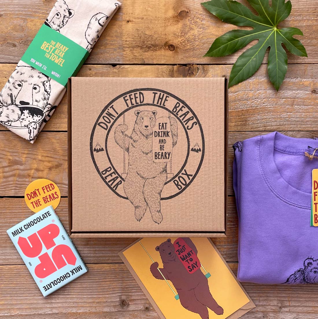 bear gift box with gift card