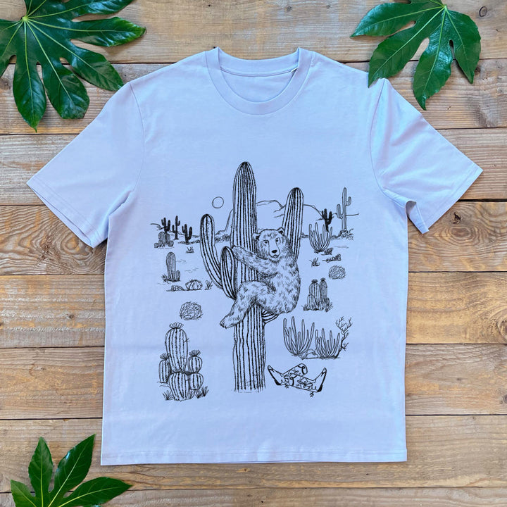 bear and cactus tee