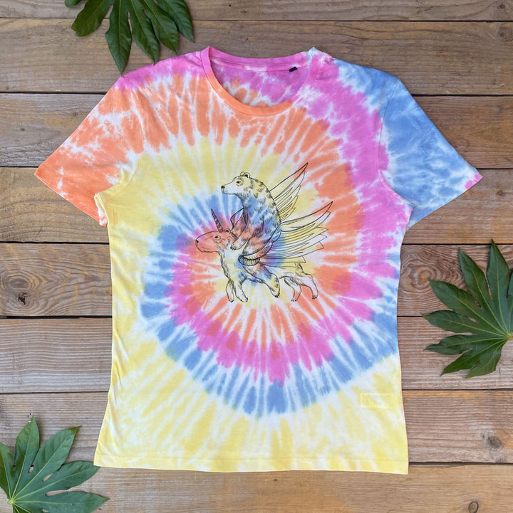 bear tie dye tshirt