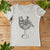 bear sat in wine glass grey tshirt