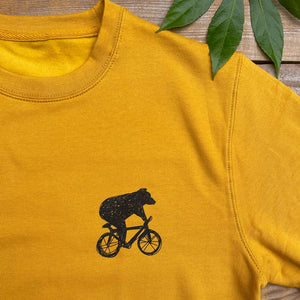 bear mustard jumper mens