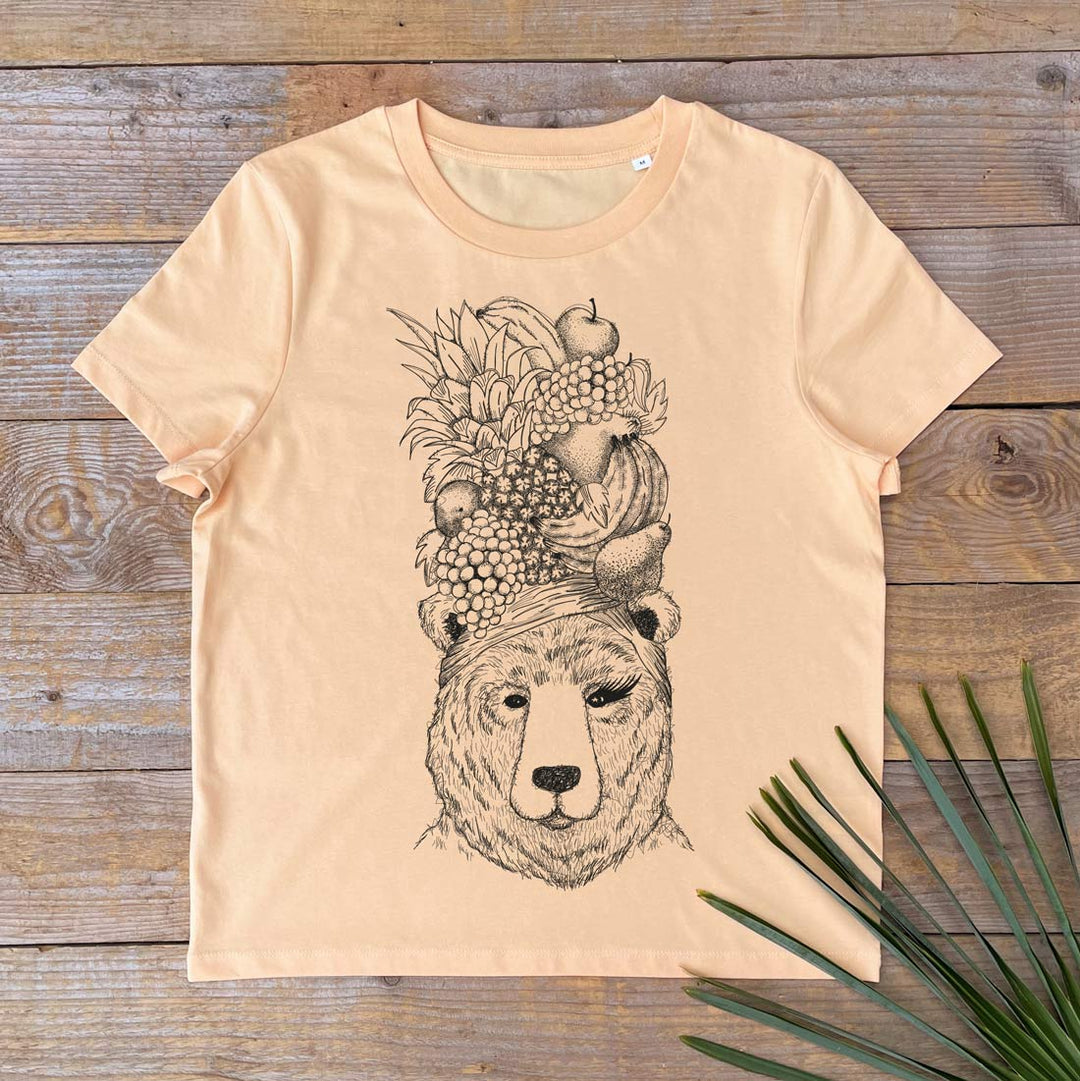 bear and fruit womens tshirt