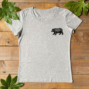 little bear pocket scoop tee