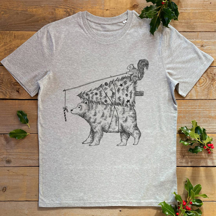 Meet your new favourite Christmas T-Shirt — A Squirrel’s Christmas! Hand-printed on organic cotton by indie label Don’t Feed the Bears.