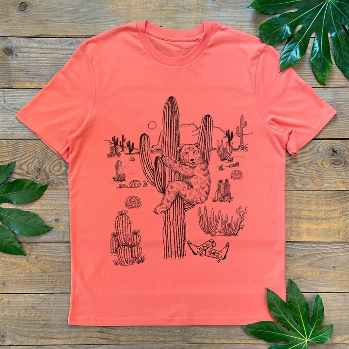 bear and cactus tee