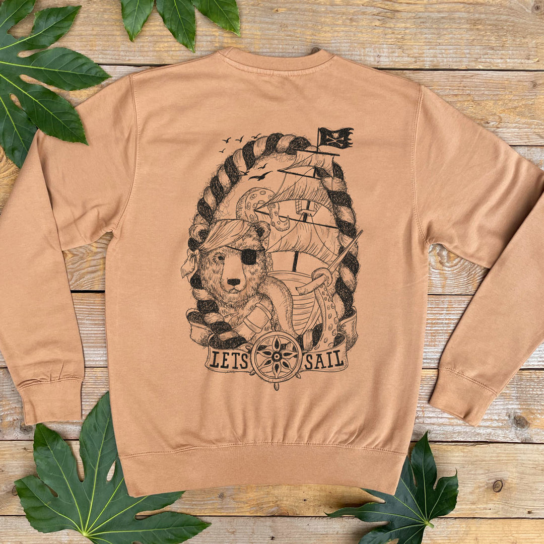 'Let's Sail' Bear Jumper - Front/Back Print