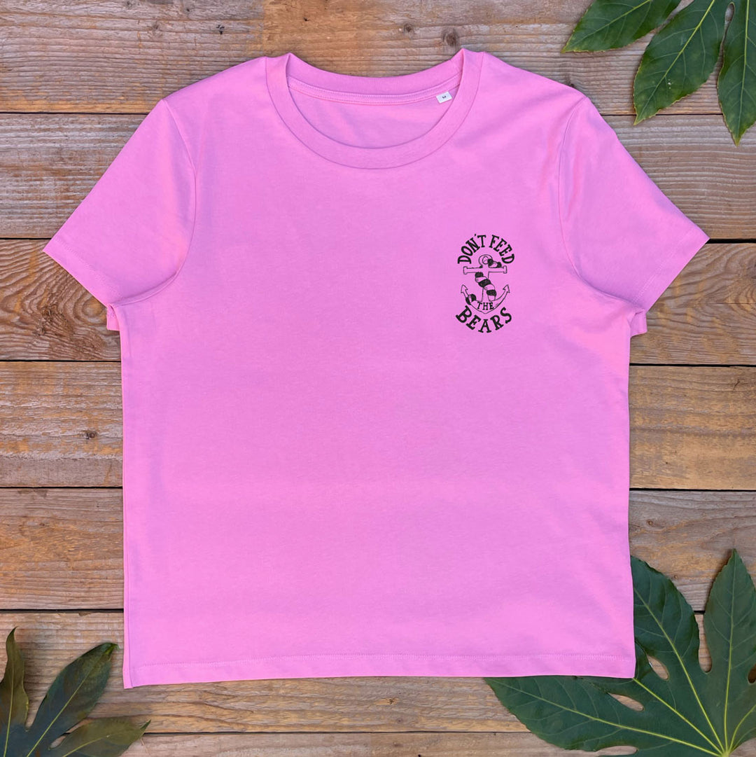 pink womens tee with anchor design