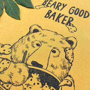yellow bear baking tshirt