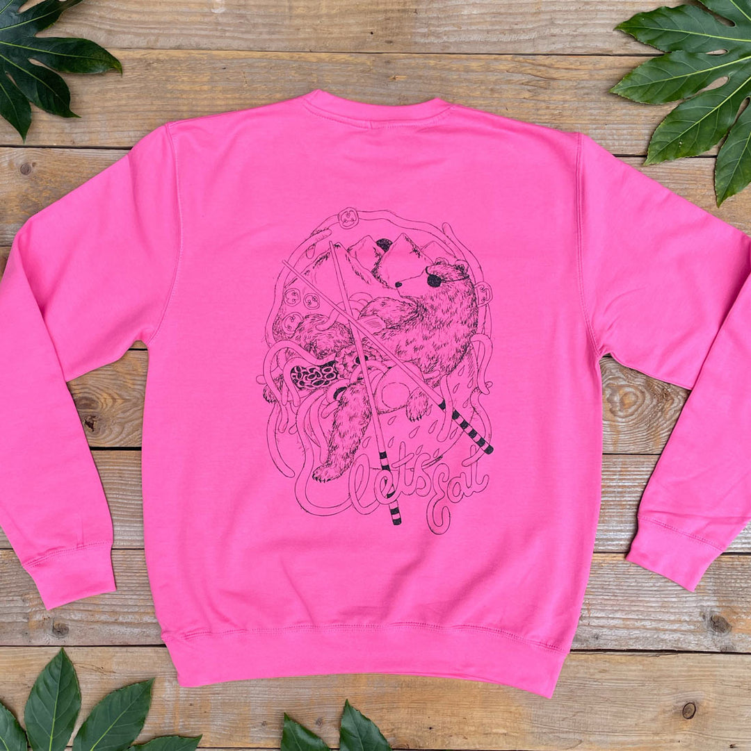 pink bear jumper 