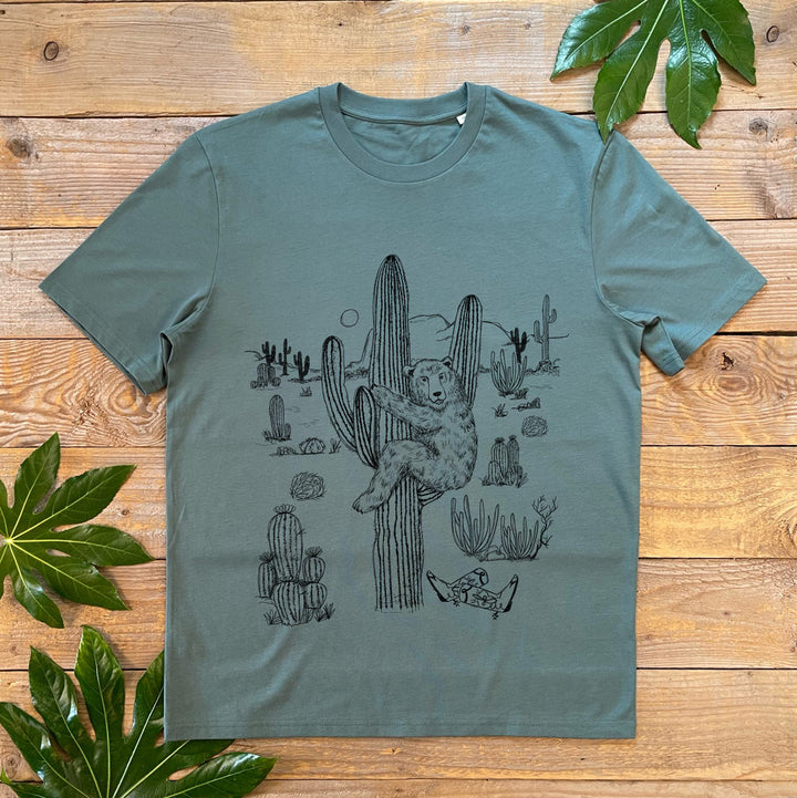 bear and cactus tshirt