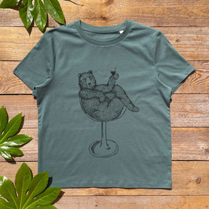 Cheers Bear Scoop Neck T-Shirt