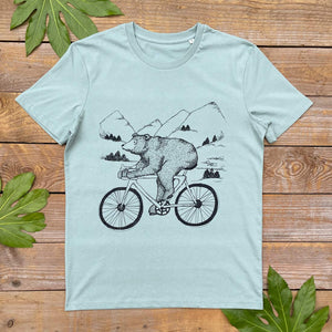 Bear riding Racer Bicycle T-Shirt