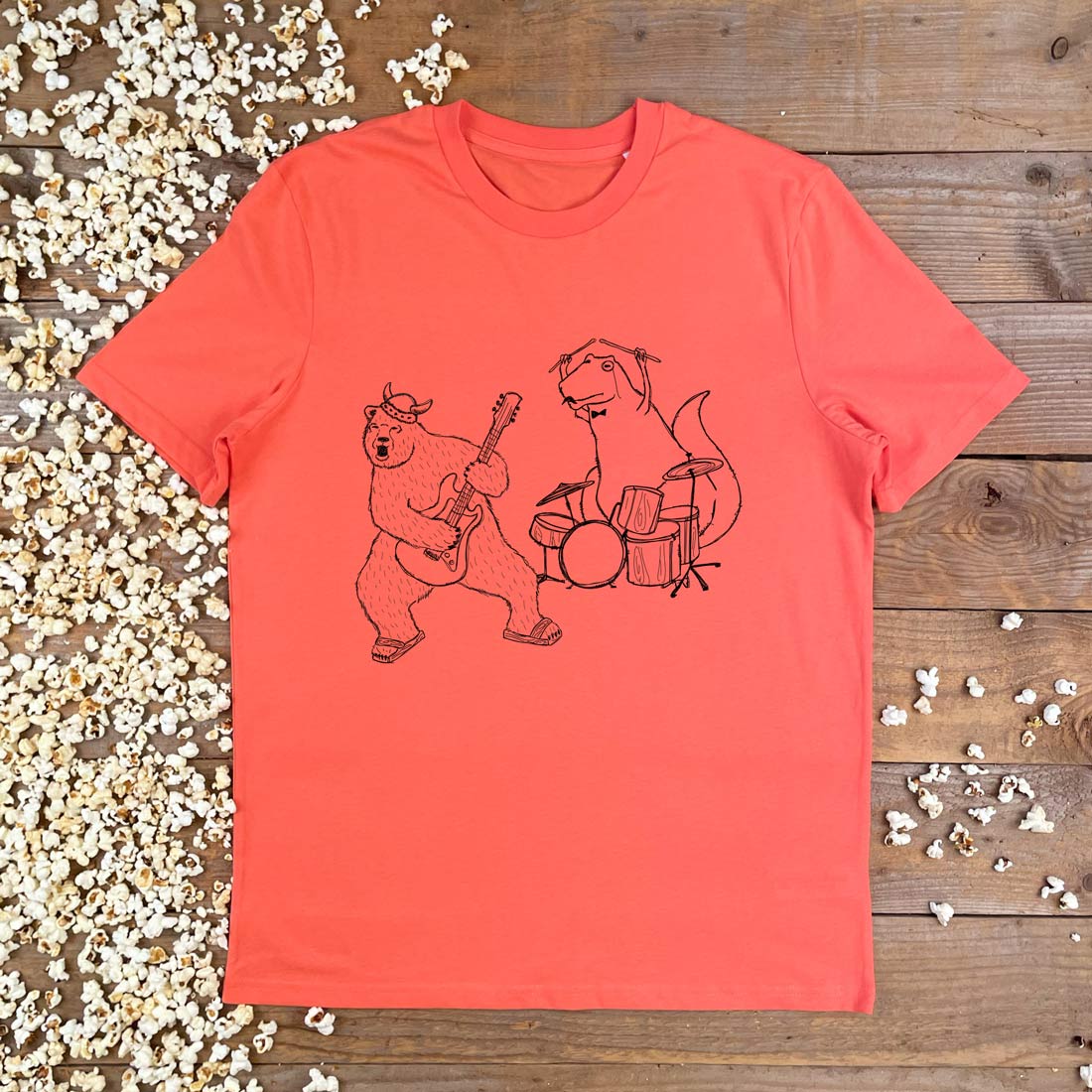 ROCK OUT BEAR AND DINO TEE