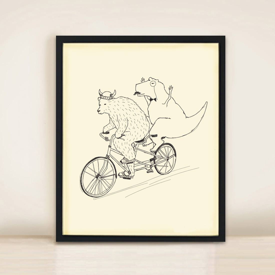 tandem and bear print