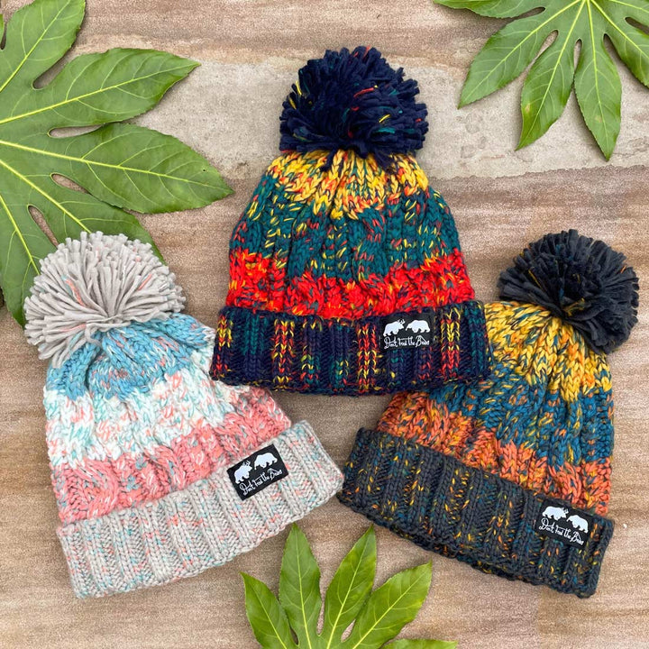 Chunky Bobble Hat - Jam Tart