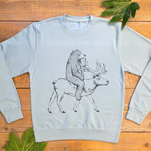 blue bear and reindeer ju,per