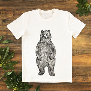 bear print t-shirt