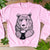 cuppa bear jumper - Pink  jumper with bear drinking from mug 
