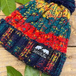 winter bobble beanie