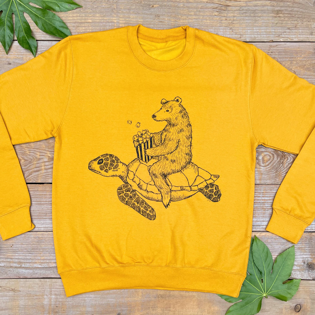 bear mustard jumper