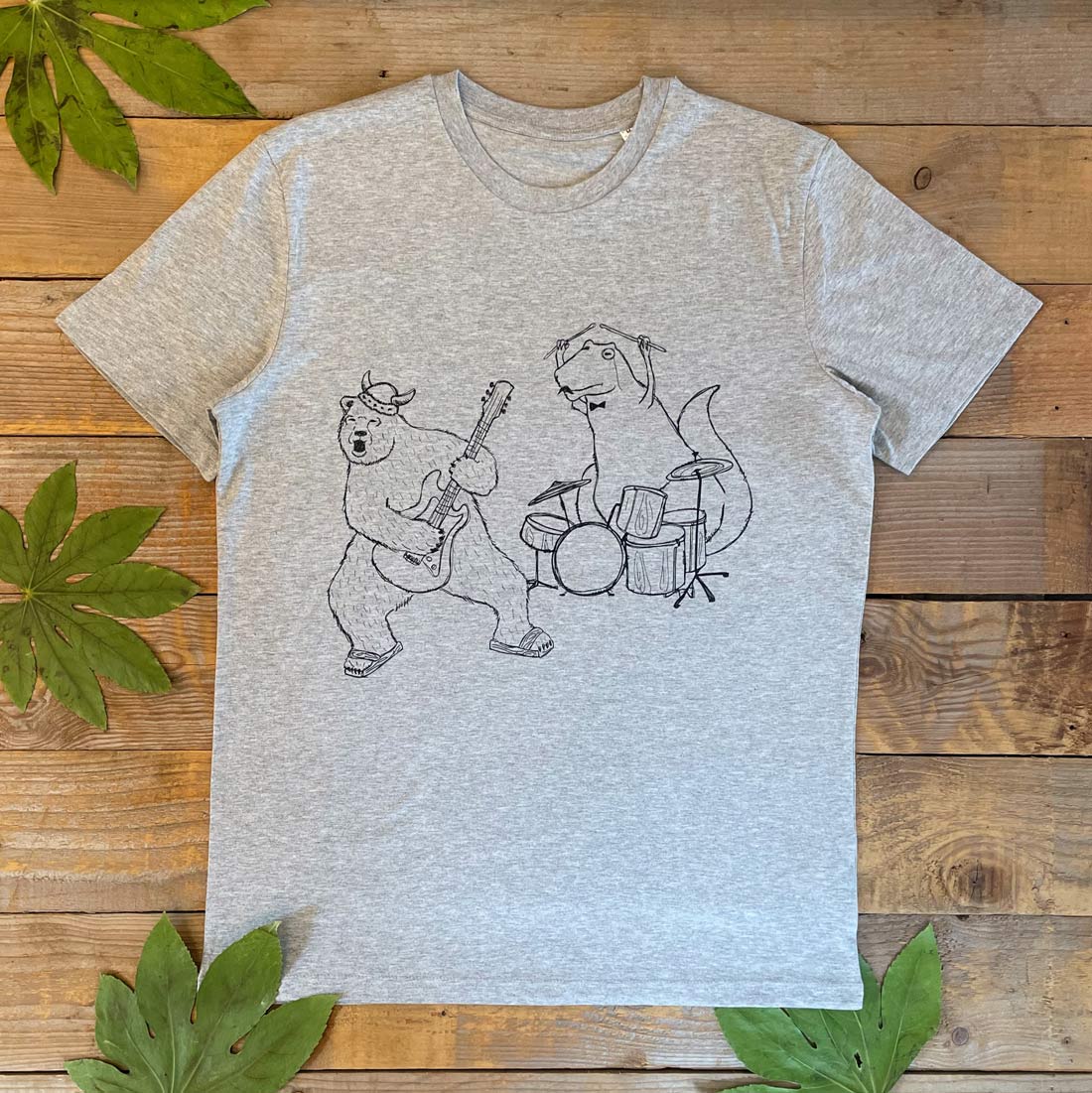 bear and guitar t-shirt